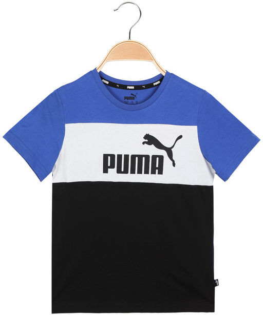 Puma ESS BLOCK TEE T-shirt sportiva da ragazzo T-Shirt e Top bambino Blu taglia 11/12