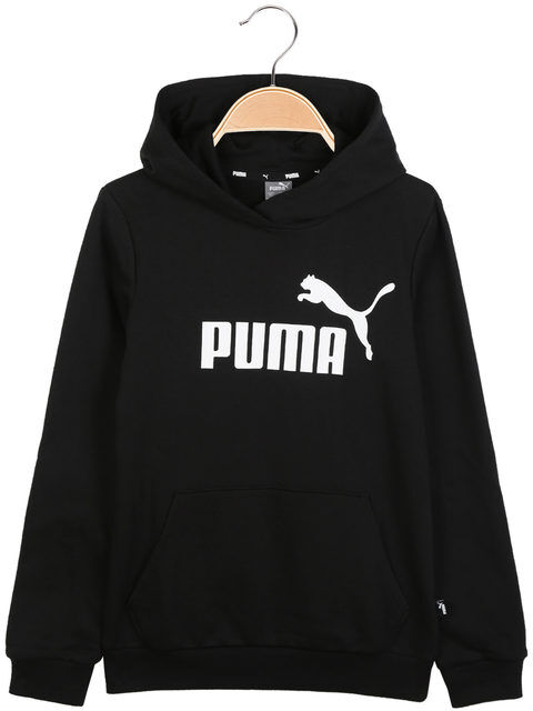 Puma ESS LOGO Felpa leggera da ragazzi con cappuccio Felpe Leggere unisex bambino Nero taglia 11/12