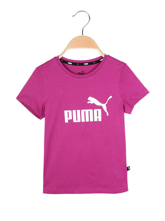 Puma ESS Logo Tee t-shirt da ragazza T-Shirt e Top bambina Fucsia taglia 15/16
