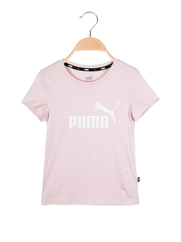 Puma ESS Logo Tee t-shirt rosa da ragazza T-Shirt e Top bambina Rosa taglia 15/16