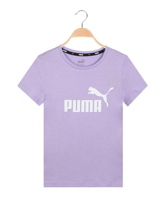 Puma ESS LOGO TEE T-shirt sportiva da bambina con logo T-Shirt e Top bambina Viola taglia 15/16