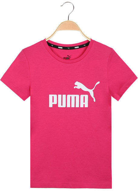 Puma ESS + LOGO TEE T-shirt sportiva da ragazza T-Shirt e Top bambina Fucsia taglia 11/12