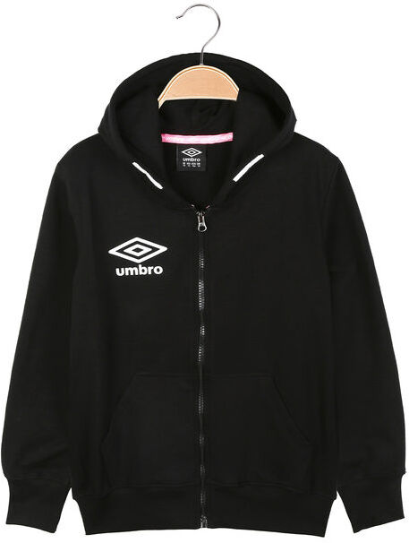 Umbro Felpa da ragazza con zip e cappuccio Felpe bambina Nero taglia L