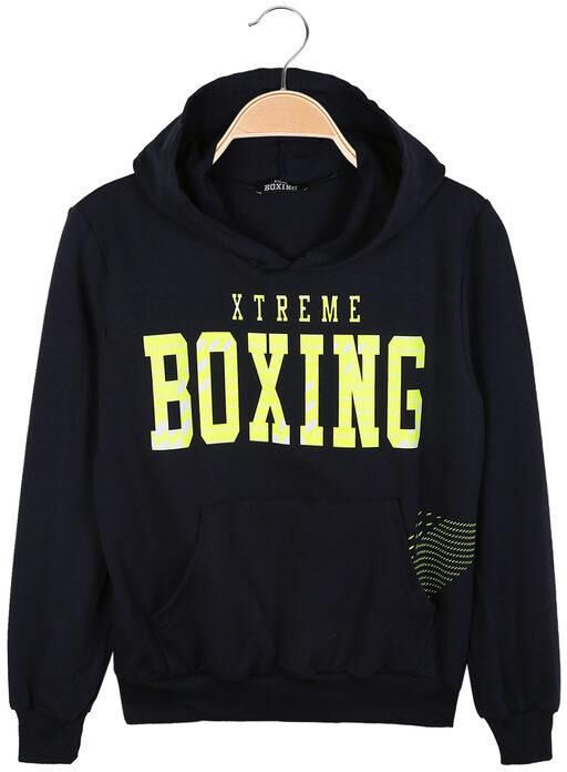 Xtreme Boxing Felpa da ragazzo con cappuccio Felpe Leggere bambino Blu taglia 10