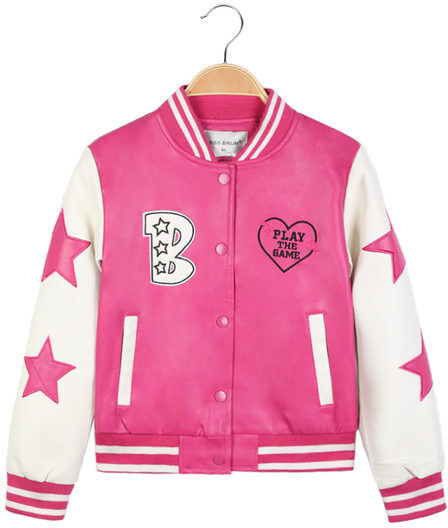 Mec Girl Giacca bomber in ecopelle da bambina Giacche Leggere bambina Fucsia taglia 04