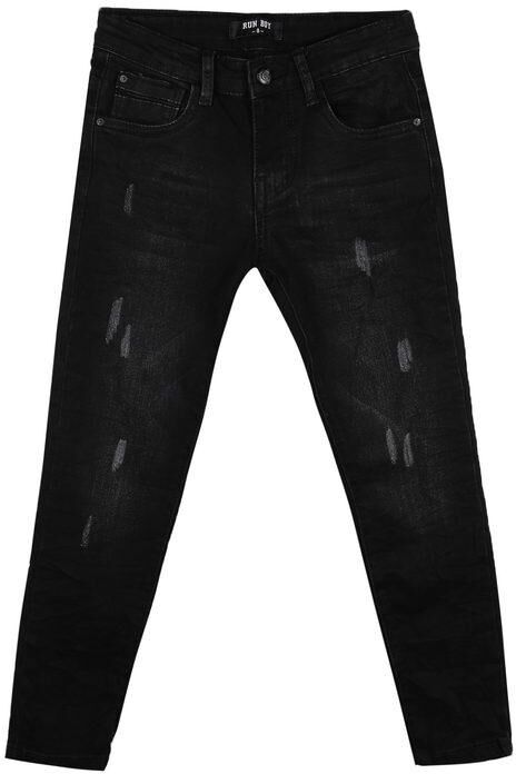 Run Boy Jeans bimbo skinny Jeans Slim fit bambino Nero taglia 04