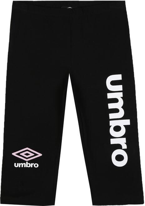 Umbro Leggings pinocchietto con stampa marchio Leggings bambina Nero taglia 16