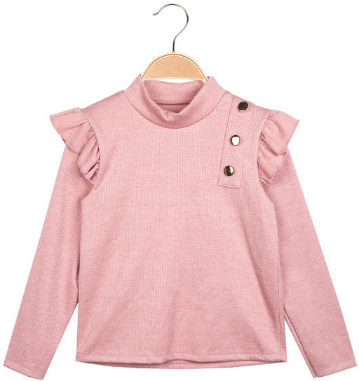 Solada Maglia bimba con maniche a volant Pullover bambina Rosa taglia 12