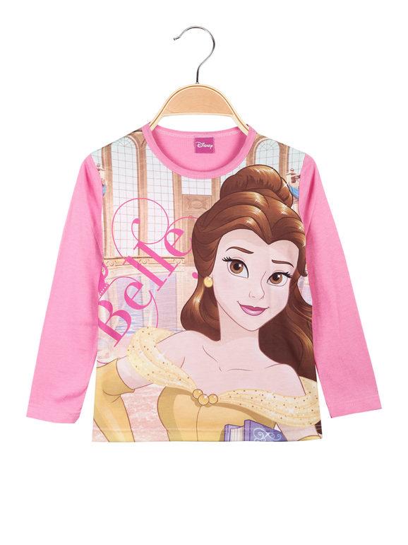 Disney Maglietta da bambina a manica lunga T-Shirt Manica Lunga bambina Rosa taglia 04