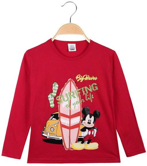 Disney Maglietta Topolino da bambino a manica lunga T-Shirt Manica Lunga bambino Rosso taglia 05