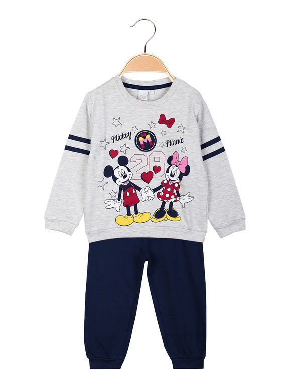 Disney Minnie e Topolino pigiama neonata in caldo cotone Pigiami bambina Grigio taglia 12M