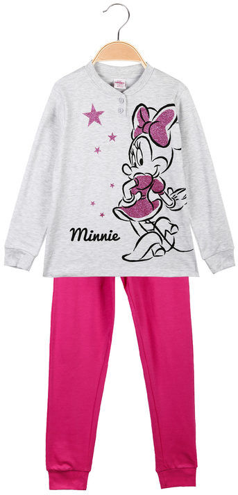 Disney Minnie pigiama da bambina in caldo cotone Pigiami bambina Grigio taglia 09