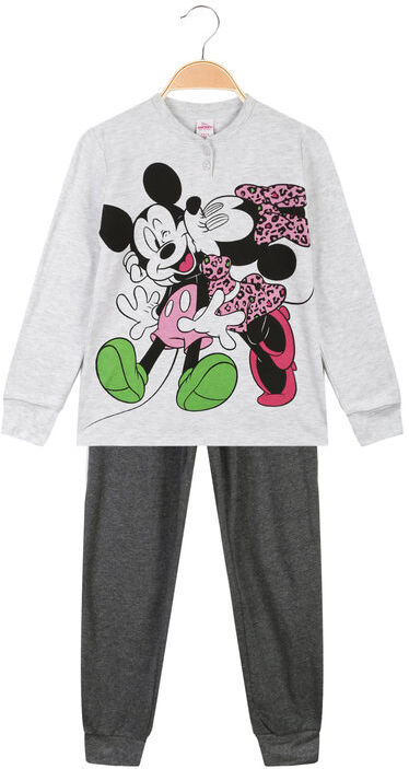 Disney Minnie pigiama da bambina in caldo cotone Pigiami bambina Grigio taglia 07