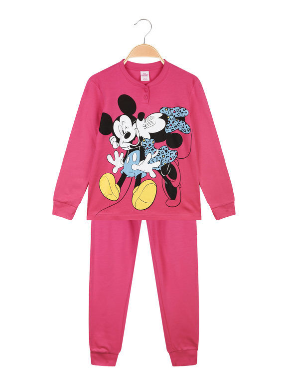 Disney Minnie pigiama da bambina in caldo cotone Pigiami bambina Fucsia taglia 03