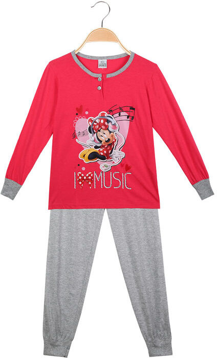 Disney Minnie pigiama lugo bambina in cotone Pigiami bambina Fucsia taglia 07/08