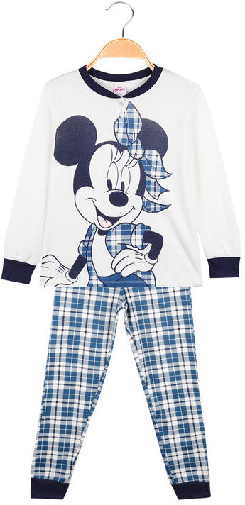 Disney Minnie pigiama lungo da bambina in caldo cotone Pigiami bambina Bianco taglia 05/06