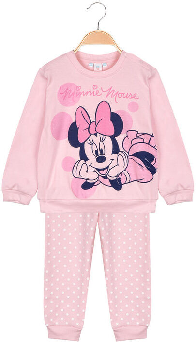 Disney MINNIE Pigiama lungo in caldo cotone da neonata Pigiami bambina Rosa taglia 12M