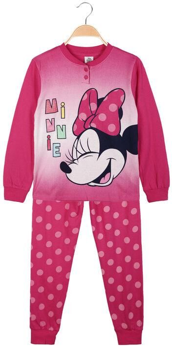 Disney Minnie pigiama lungo in cotone bimba Pigiami bambina Fucsia taglia 05