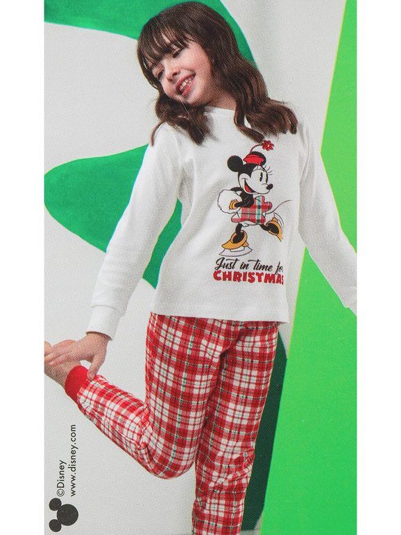 Disney Minnie pigiama natalizio da bambina Pigiami bambina Bianco taglia 09/10