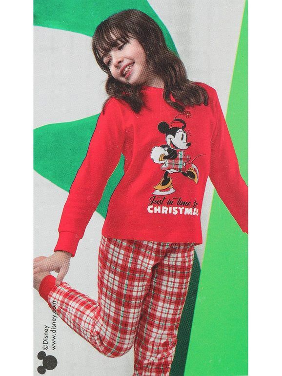 Disney Minnie pigiama natalizio da bambina Pigiami bambina Rosso taglia 05/06