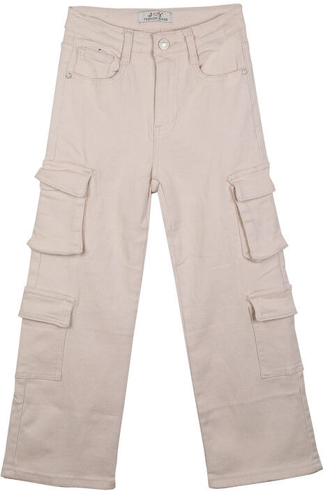 J Y Pantaloni a zampa da ragazza con tasconi Pantaloni Casual bambina Beige taglia 10