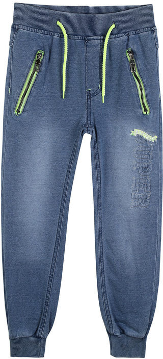 Super Brother Pantaloni da bambino effetto jeans Pantaloni Sportivi in Felpa bambino Verde taglia 04