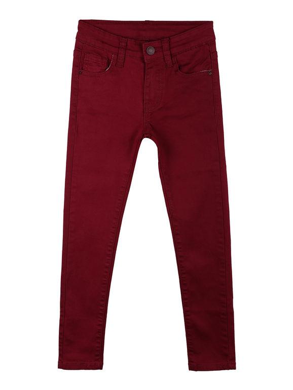 Angel Kids Pantaloni skinny bambina Pantaloni Casual bambina Rosso taglia 08