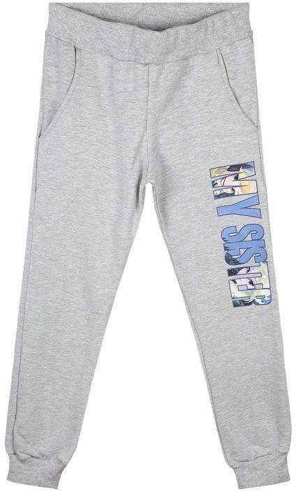 Disney Pantaloni sportivi bambina con scritta Pantaloni Casual bambina Grigio taglia 04