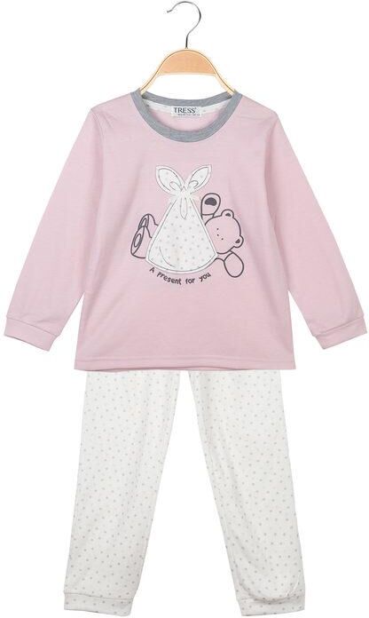 Tress Pigiama bimba in caldo cotone 2 pezzi Pigiami bambina Rosa taglia 02/03