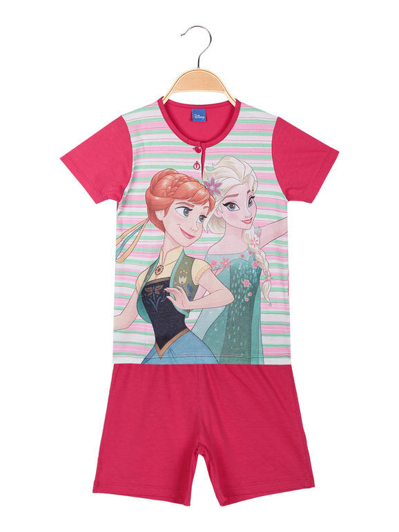 Disney Pigiama corto da bimba in cotone Pigiami bambina Fucsia taglia 03