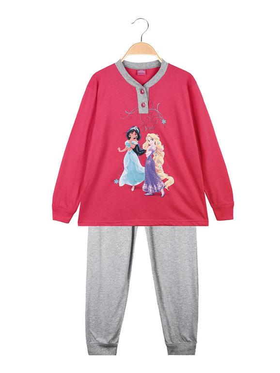 Disney Pigiama lungo bambina in cotone Pigiami bambina Fucsia taglia 07/08