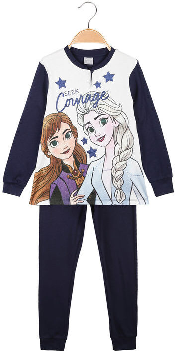 Disney Pigiama lungo da bambina in caldo cotone Pigiami bambina Blu taglia 10