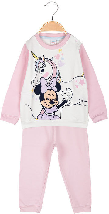 Disney Pigiama lungo da neonata in cotone felpato Pigiami bambina Rosa taglia 12M