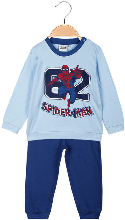 Marvel Pigiama lungo da neonato in caldo cotone Pigiami bambino Blu taglia 18M