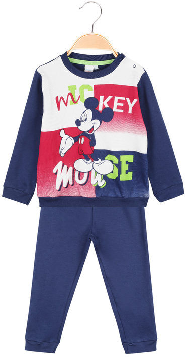 Disney Pigiama lungo da neonato in caldo cotone Pigiami bambino Blu taglia 18M