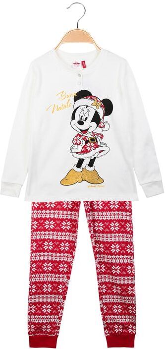 Disney Pigiama natalizio da bambina in caldo cotone Pigiami bambina Bianco taglia 05/06