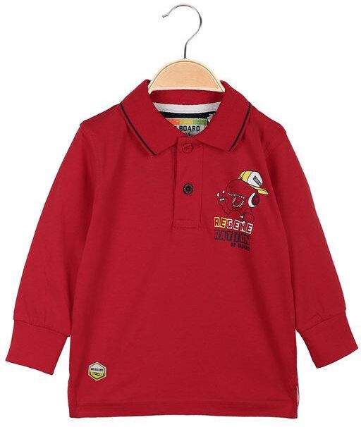 Be Board Polo da neonato a manica lunga T-Shirt Manica Lunga bambino Rosso taglia 12M