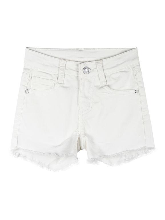 Angel Kids Shorts da bambina modello jeans Shorts bambina Bianco taglia 04