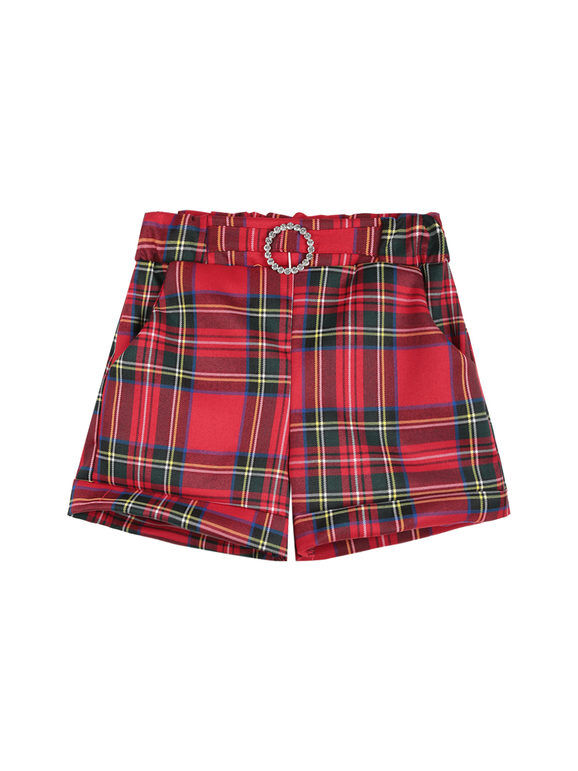 Solada Shorts da bambina scozzesi Shorts bambina Rosso taglia 12