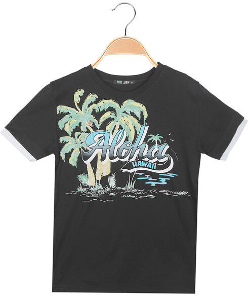 Mr Jek T-shirt da bambino con stampa Hawaii T-Shirt Manica Corta bambino Nero taglia 06