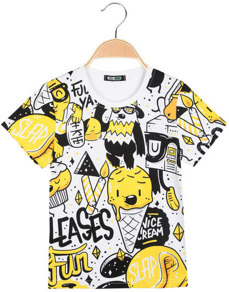 Mr Jek T-shirt da bambino con stampe T-Shirt Manica Corta bambino Giallo taglia 03/04