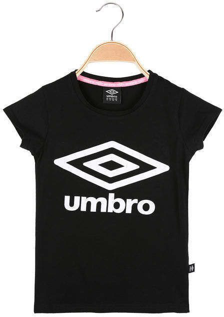 Umbro T-shirt da ragazza in cotone T-Shirt e Top bambina Nero taglia S