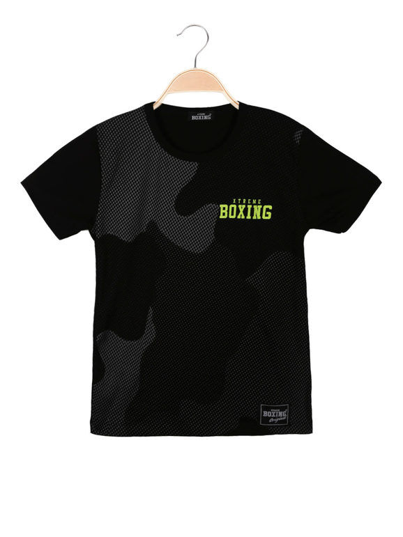Xtreme Boxing T-shirt da ragazzo in cotone T-Shirt Manica Corta bambino Nero taglia 10