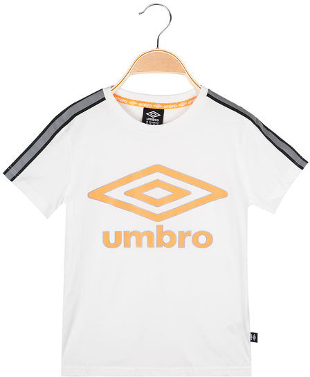 Umbro T-shirt da ragazzo in cotone T-Shirt Manica Corta bambino Bianco taglia S