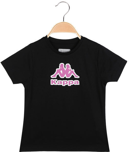 Kappa T-shirt in cotone manica corta da bambina T-Shirt Manica Corta bambina Nero taglia 08