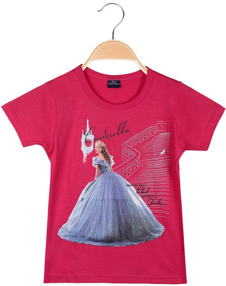 Disney T-shirt manica corta da bambina con stampa T-Shirt Manica Corta bambina Fucsia taglia 05