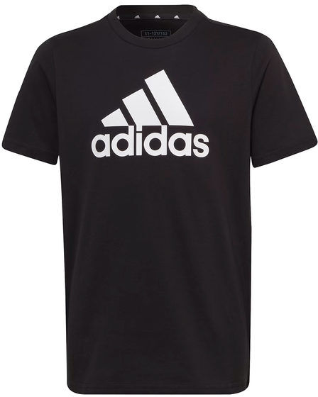 Adidas T-shirt manica corta Essentials ragazzi IC6855 T-Shirt e Top unisex bambino Nero taglia 15/16