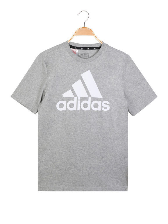 Adidas T-shirt manica corta Essentials ragazzi T-Shirt e Top unisex bambino Grigio taglia 15/16