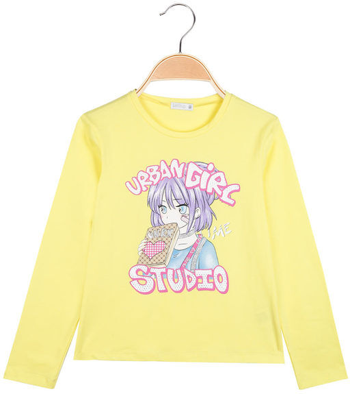 Lollitop T-shirt manica lunga da bambina con stampe T-Shirt Manica Lunga bambina Giallo taglia 03/04