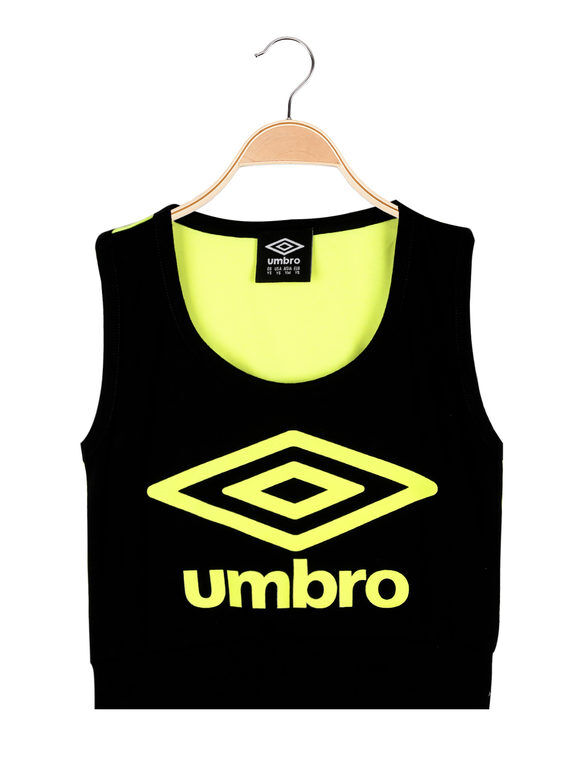 Umbro Top cropped da ragazza T-Shirt Manica Corta bambina Verde taglia XXL